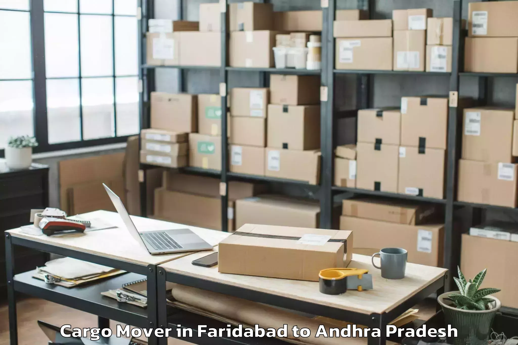 Expert Faridabad to Rajahmundry Airport Rja Cargo Mover